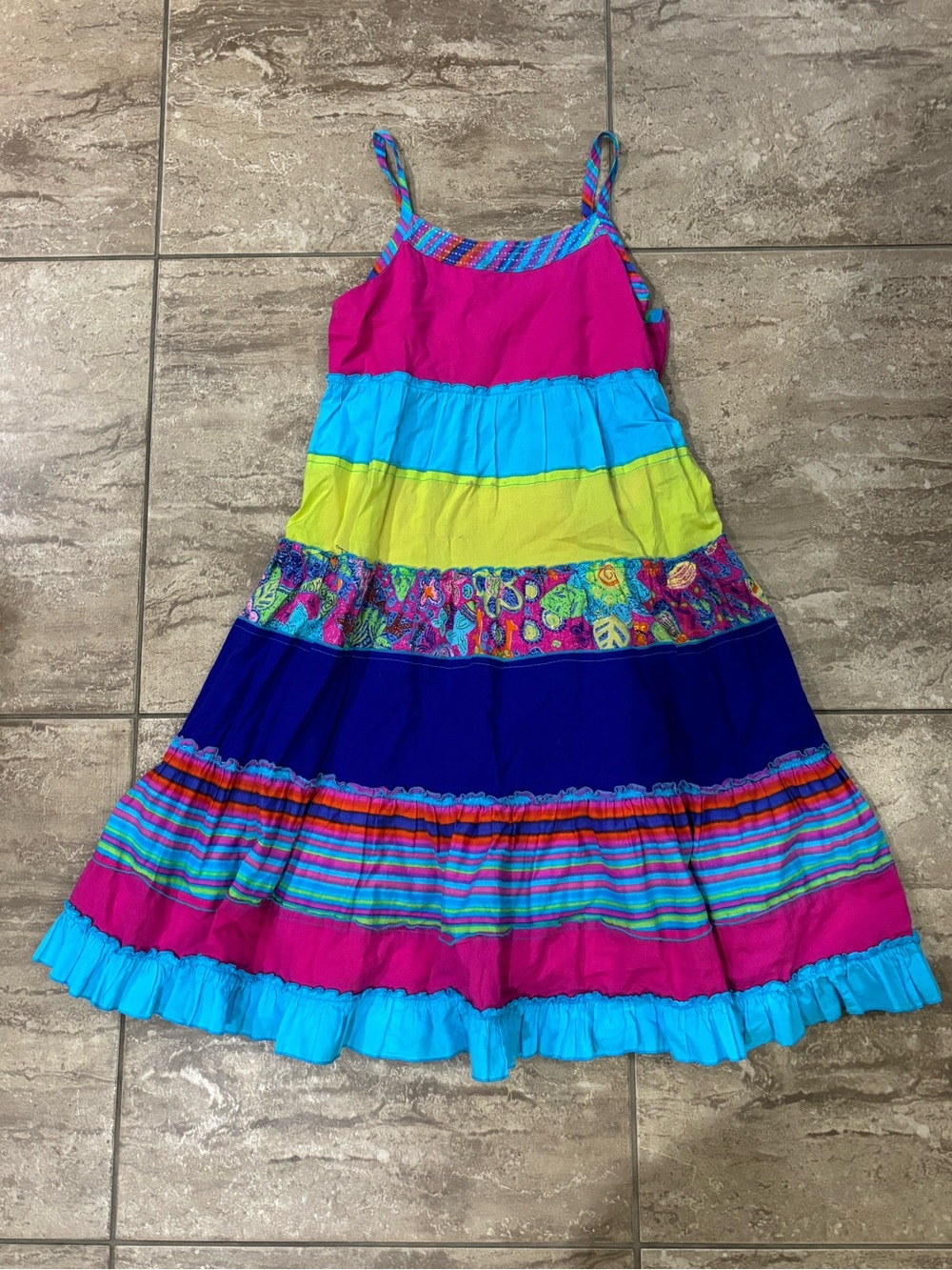 Colorful retro kidcore fun fairy dress